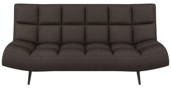 SCHLAFSOFA  in Mikrofaser Braun  - Schwarz/Braun, KONVENTIONELL, Holz/Textil (197/85/92cm) - Carryhome