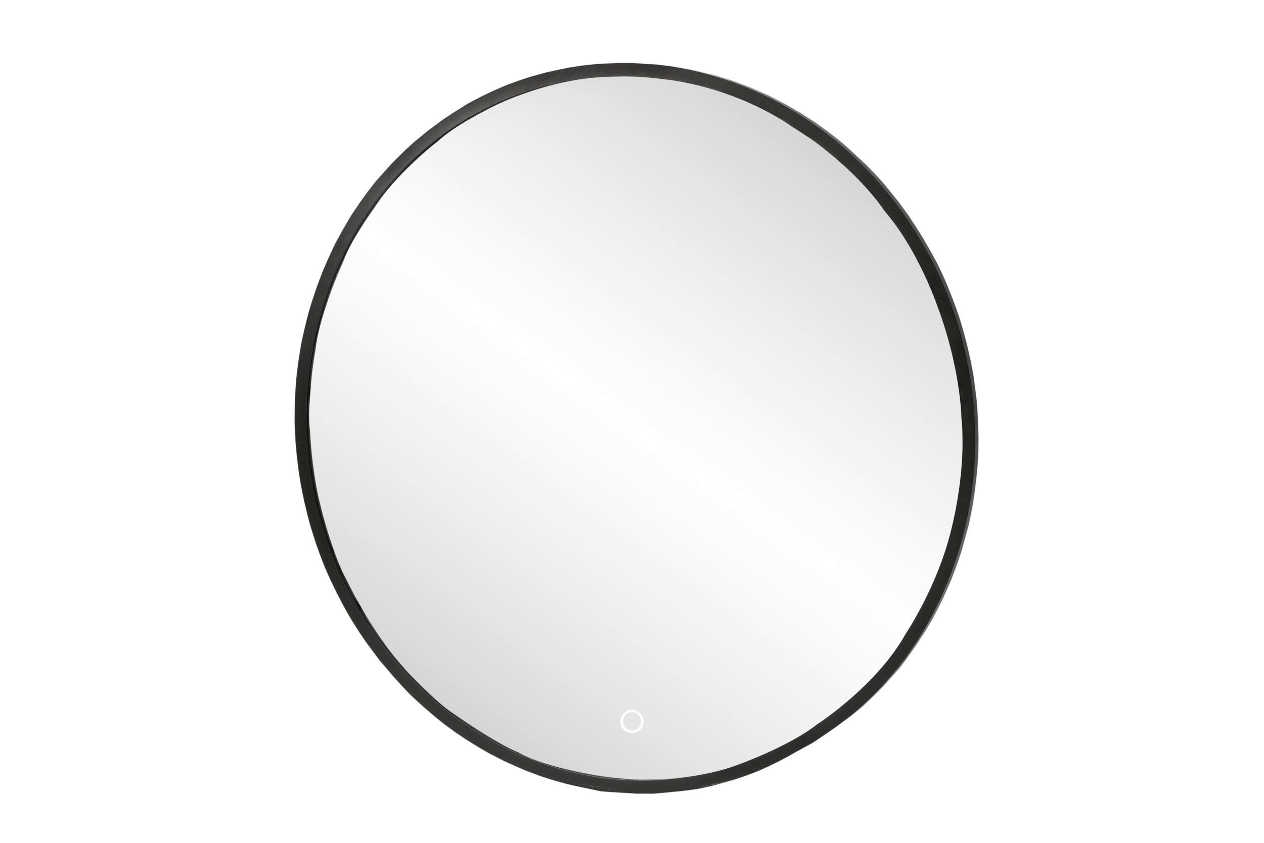 BADEZIMMERSPIEGEL 80/80/3 cm - Schwarz, KONVENTIONELL, Glas/Metall (80/80/3cm) - Xora
