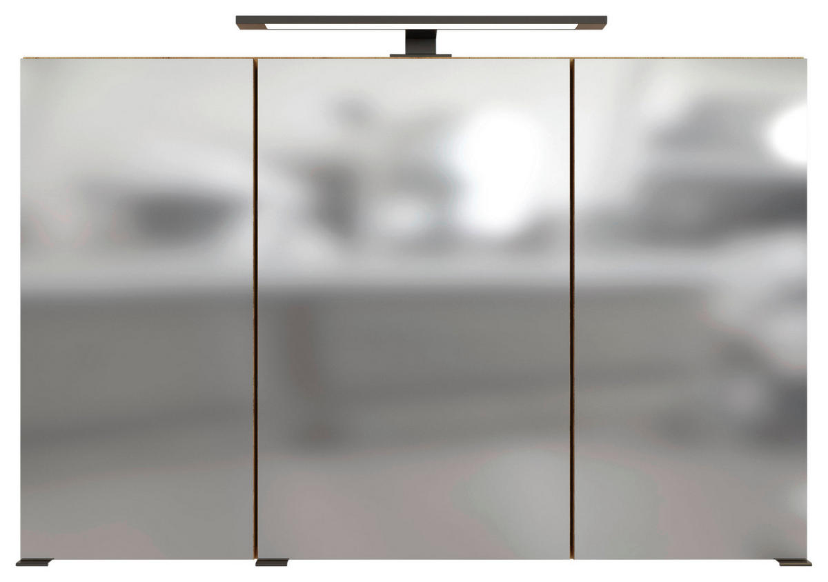 BADEZIMMER 100 cm  - Weiss/Eichefarben, Modern, Keramik/Holzwerkstoff (100cm) - Held