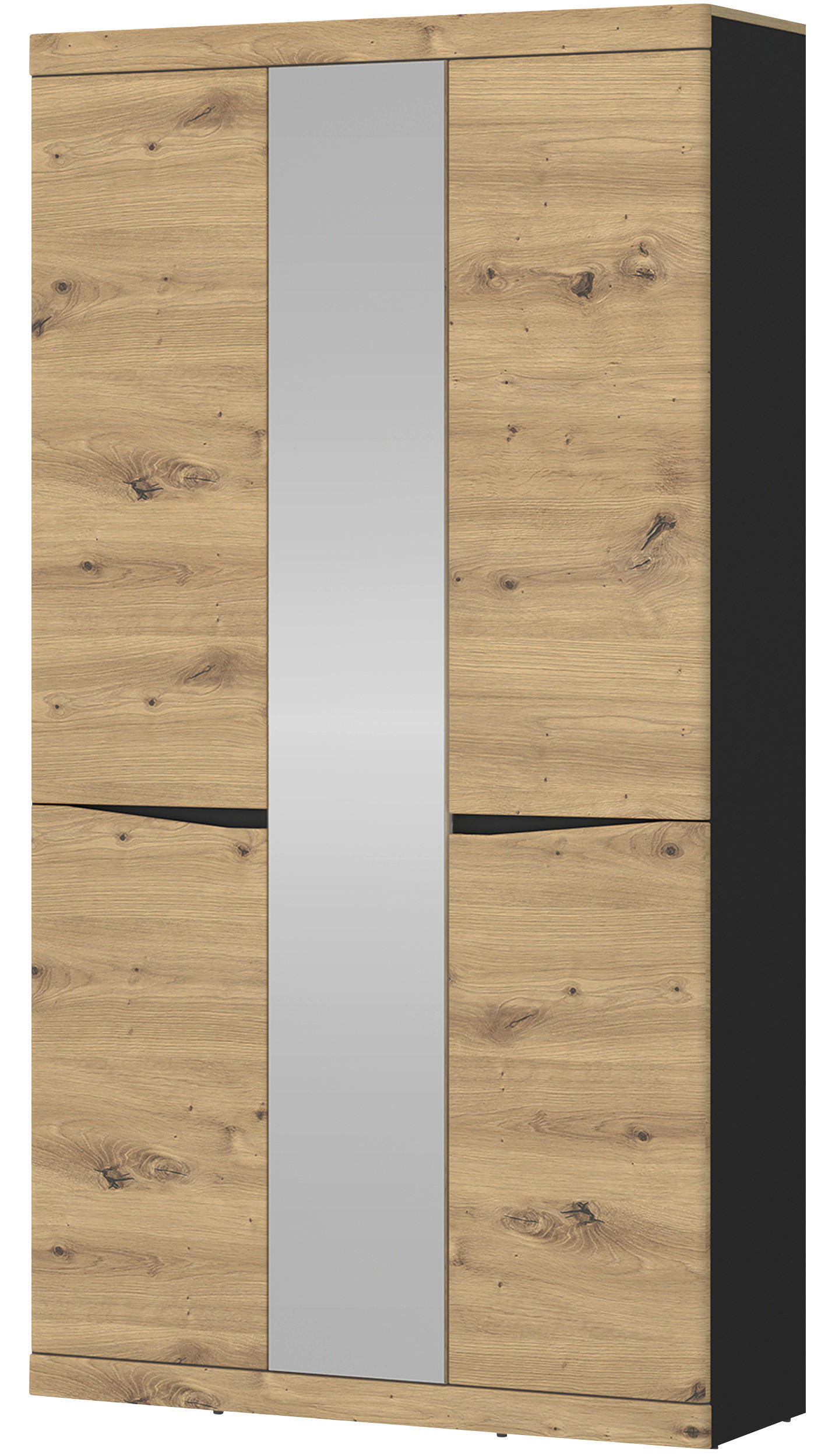 Garderobenschrank Turino Eiche Artisan/anthrazitb:103cm