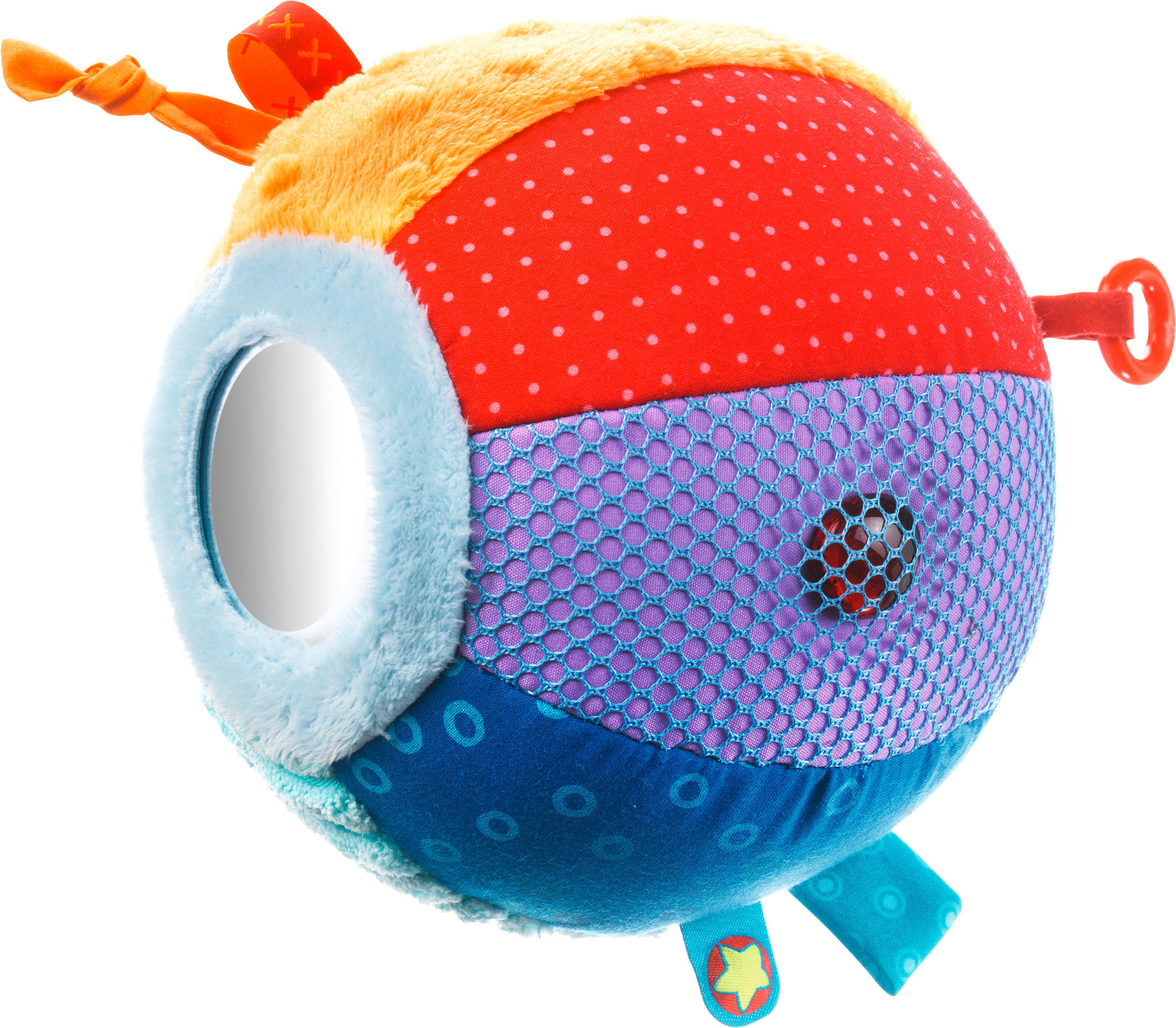 STOFFBALL - Multicolor, Basics, Kunststoff/Textil (16cm) - Haba