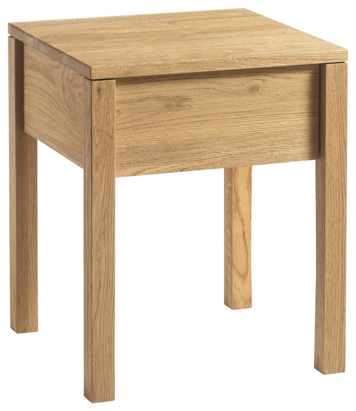 NACHTKÄSTCHEN in massiv Eiche Eichefarben  - Eichefarben, Design, Holz (43/53/43cm) - Hasena