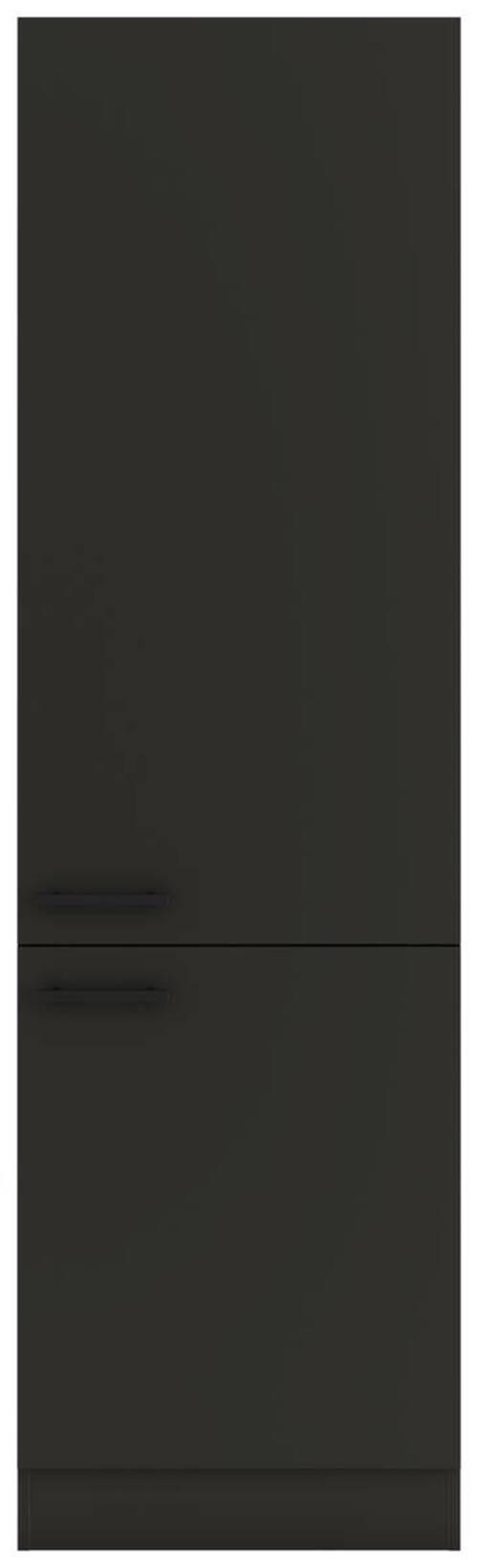 APOTHEKERSCHRANK 60/206,8/57,1 cm  in Anthrazit  - Anthrazit/Schwarz, Basics, Holzwerkstoff/Metall (60/206,8/57,1cm) - Optifit
