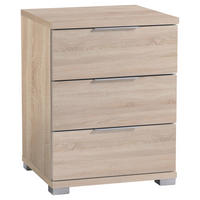 NACHTKÄSTCHEN in Sonoma Eiche  - Alufarben/Sonoma Eiche, KONVENTIONELL, Holzwerkstoff/Kunststoff (46/61/42cm) - Boxxx