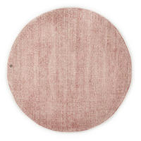 HANDWEBTEPPICH 140/140 cm Rosa rund  - Rosa, Basics, Textil (140/140cm) - Tom Tailor