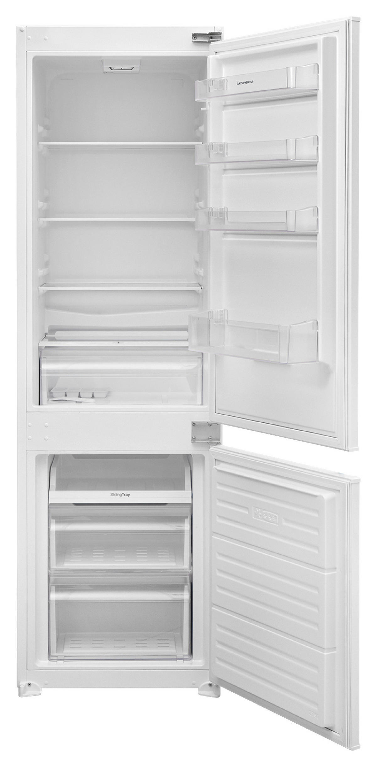 KÜHL-GEFRIER-KOMBINATION GKE178-10  - Weiß, Basics, Glas/Metall (54/177/54,5cm) - Respekta