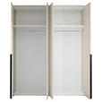 DREHTÜRENSCHRANK  in Kaschmir  - Kaschmir/Schwarz, MODERN, Holzwerkstoff/Kunststoff (180/225/52cm) - Carryhome