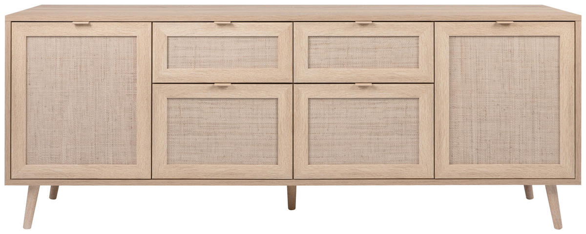 SIDEBOARD  in 180/71/40 cm  - Sonoma Eiche, Natur, Holz/Holzwerkstoff (180/71/40cm) - MID.YOU