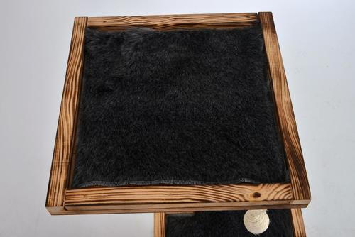 KRATZBAUM - Naturfarben/Grau, KONVENTIONELL, Holz/Textil (48cm)