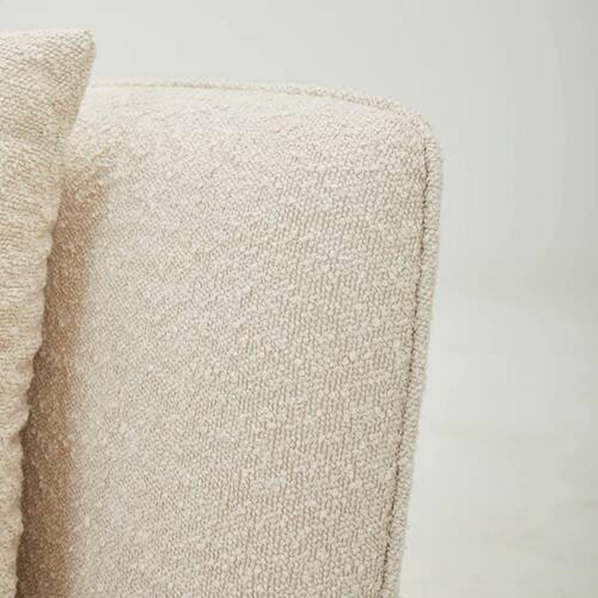 SESSEL Bouclé Beige    - Beige/Naturfarben, KONVENTIONELL, Holz/Textil (106/88/83cm) - Max Winzer