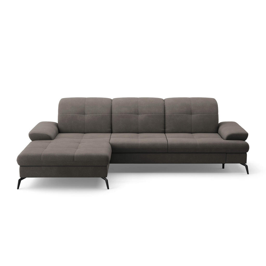 Thumbnail - Sit & More Ecksofa, Graphit, Textil, 4,5-Sitzer, Ottomane links, L-Form, 279x185 cm, Goldenes M, Oeko-Tex® Standard 100,...