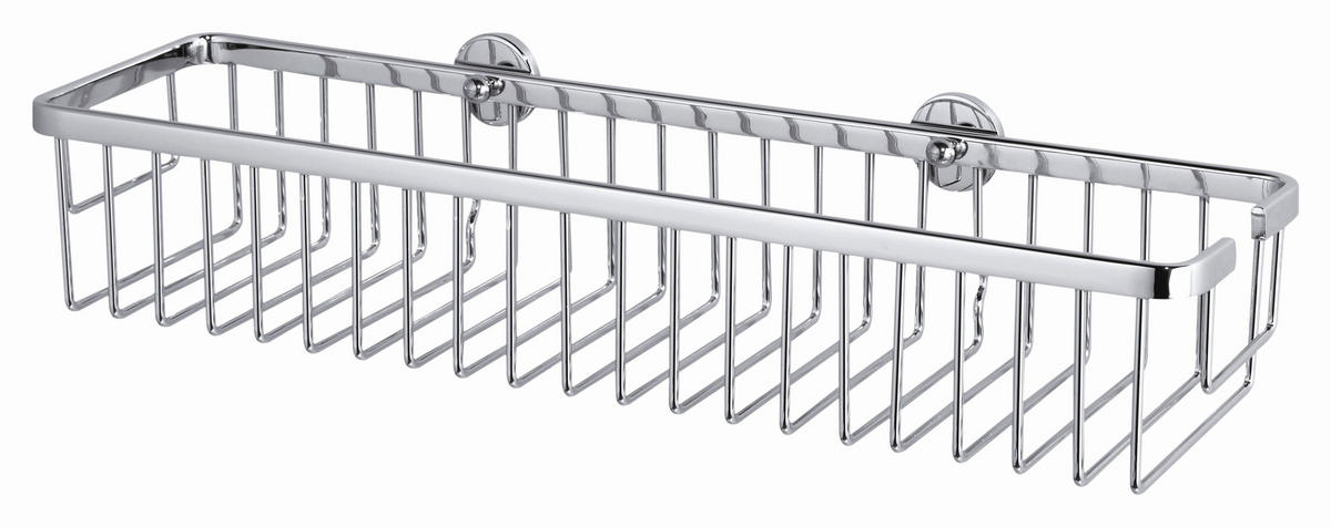 DUSCHABLAGE - Chromfarben, Basics, Metall (45/12,5/9,2cm) - Tesa