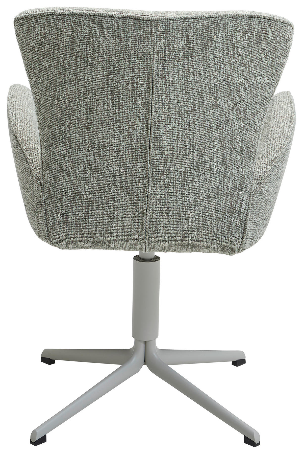 ARMLEHNSTUHL  in Eisen Jacquard, Flachgewebe  - Pastellgrün/Grau, Design, Textil/Metall (63/92/63cm) - Valdera