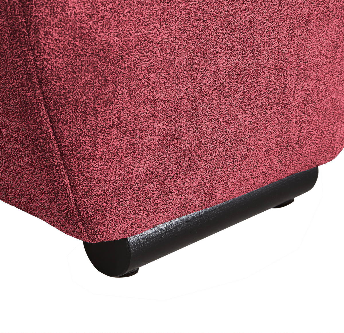 BIGSOFA Flachgewebe Bordeaux  - Bordeaux/Schwarz, KONVENTIONELL, Holz/Textil (280/67/120cm) - Carryhome