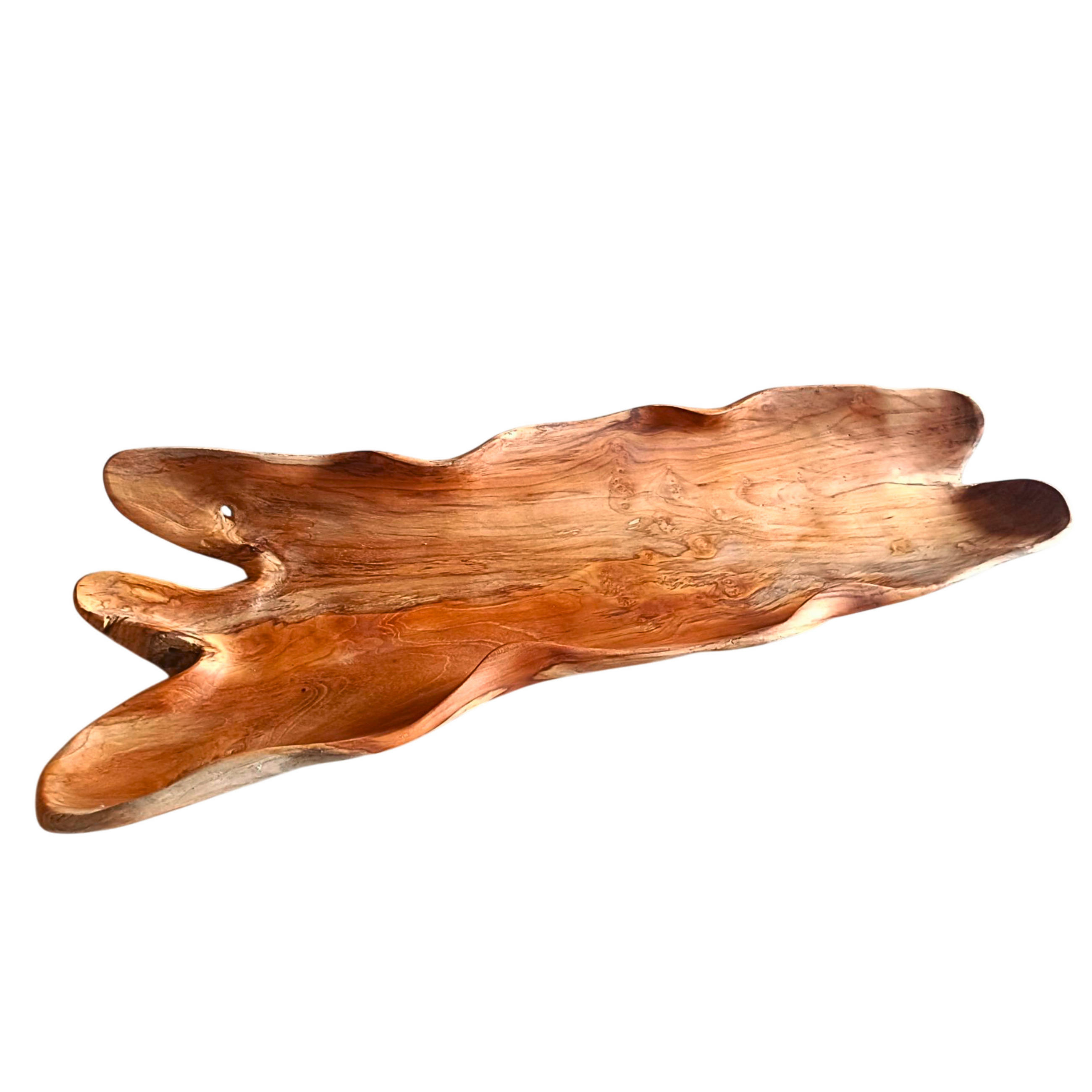 DEKORAČNÍ MISKA - barvy teak, Natur, dřevo (64/23/7cm) - Ambia Home