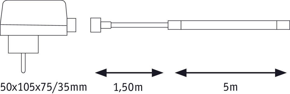 LED-STRIP 500 cm  SimpLED Outdoor  - Weiß, Basics, Kunststoff (500cm) - Paulmann