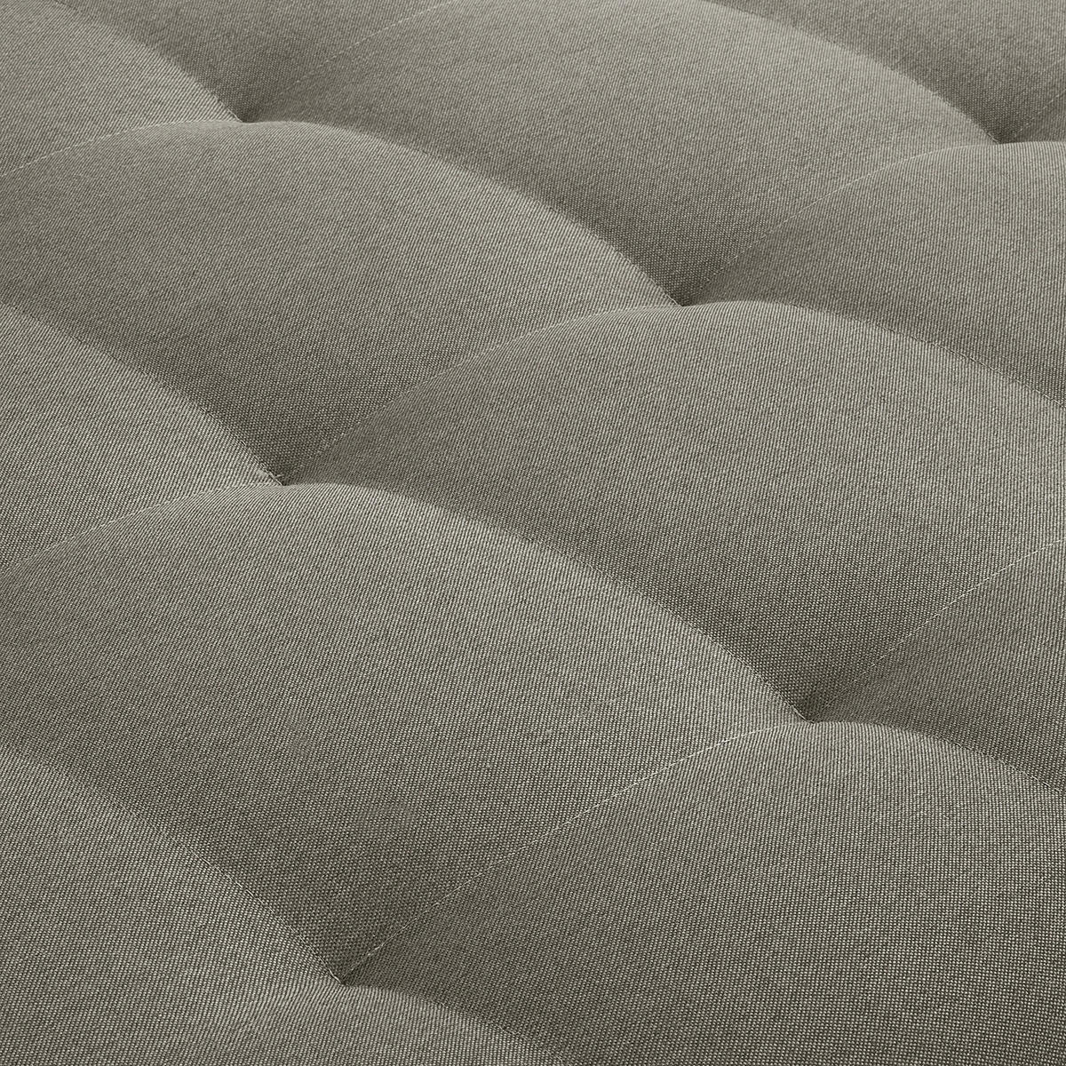 ECKSOFA Naomi in Mikrofaser Taupe Rückenkissen  243/284 cm  - Taupe/Schwarz, Design, Kunststoff/Textil (243/284cm) - P & B