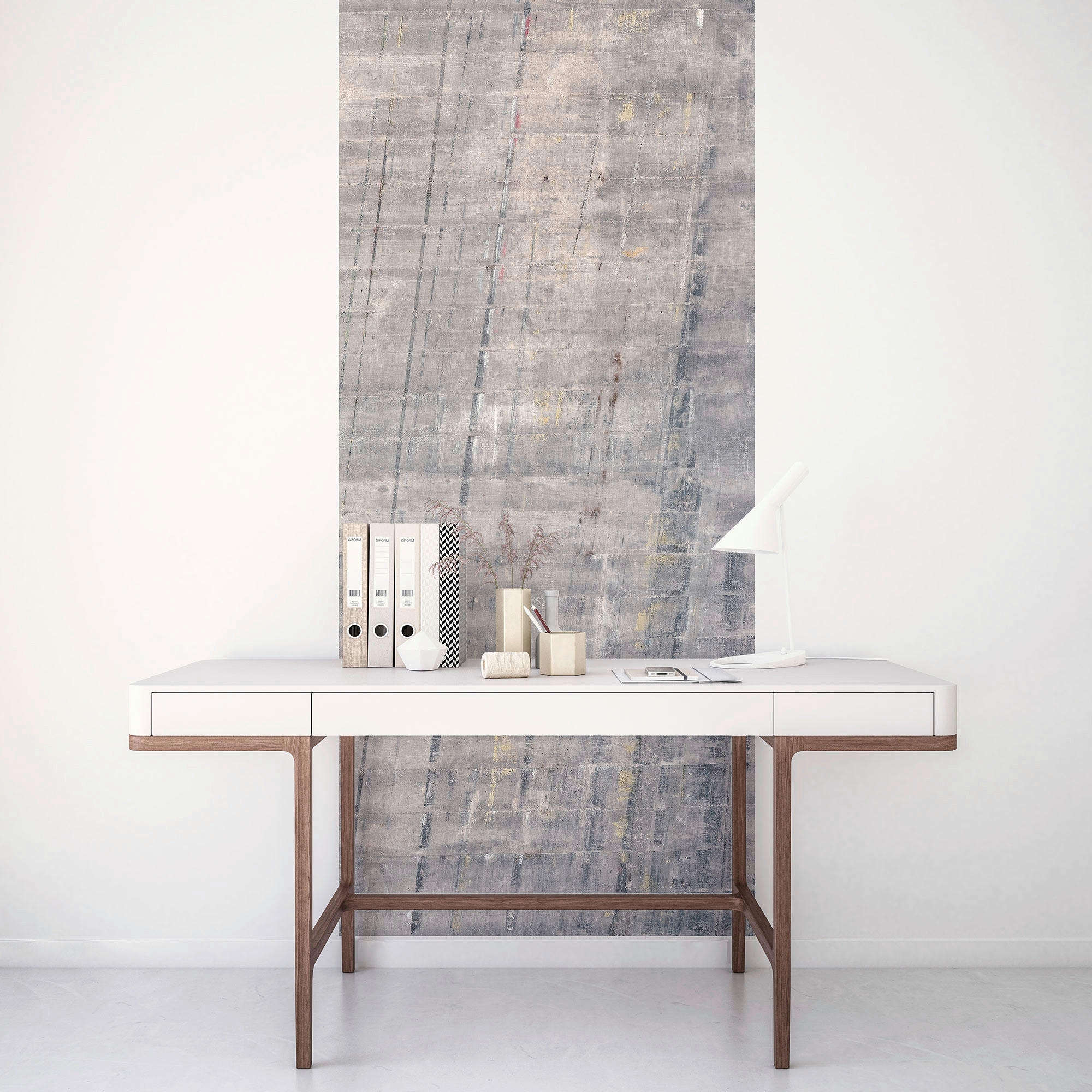 NON WOVEN-TAPET 100/250 cm  - grå, Basics (100/250cm) - Komar