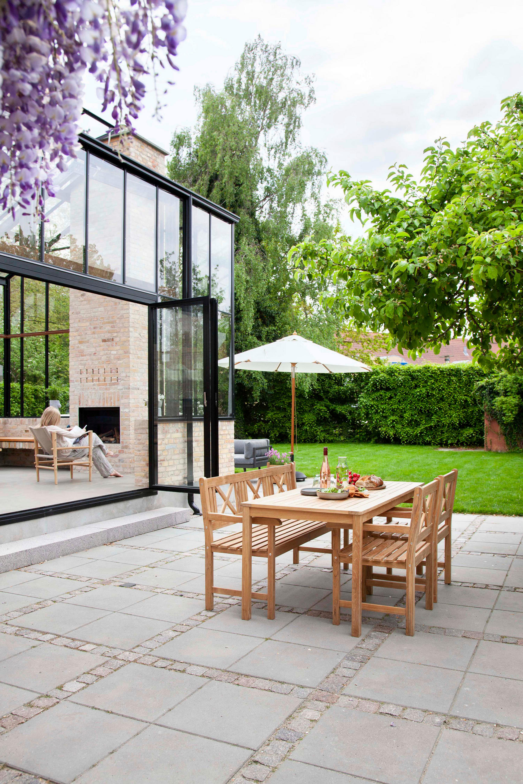 Thumbnail - Gardenson Gartensessel, Teak, Holz, Teakholz, vollmassiv, eckig, 59x89x59 cm, Gartenmöbel, Gartenstühle, Gartenstühle