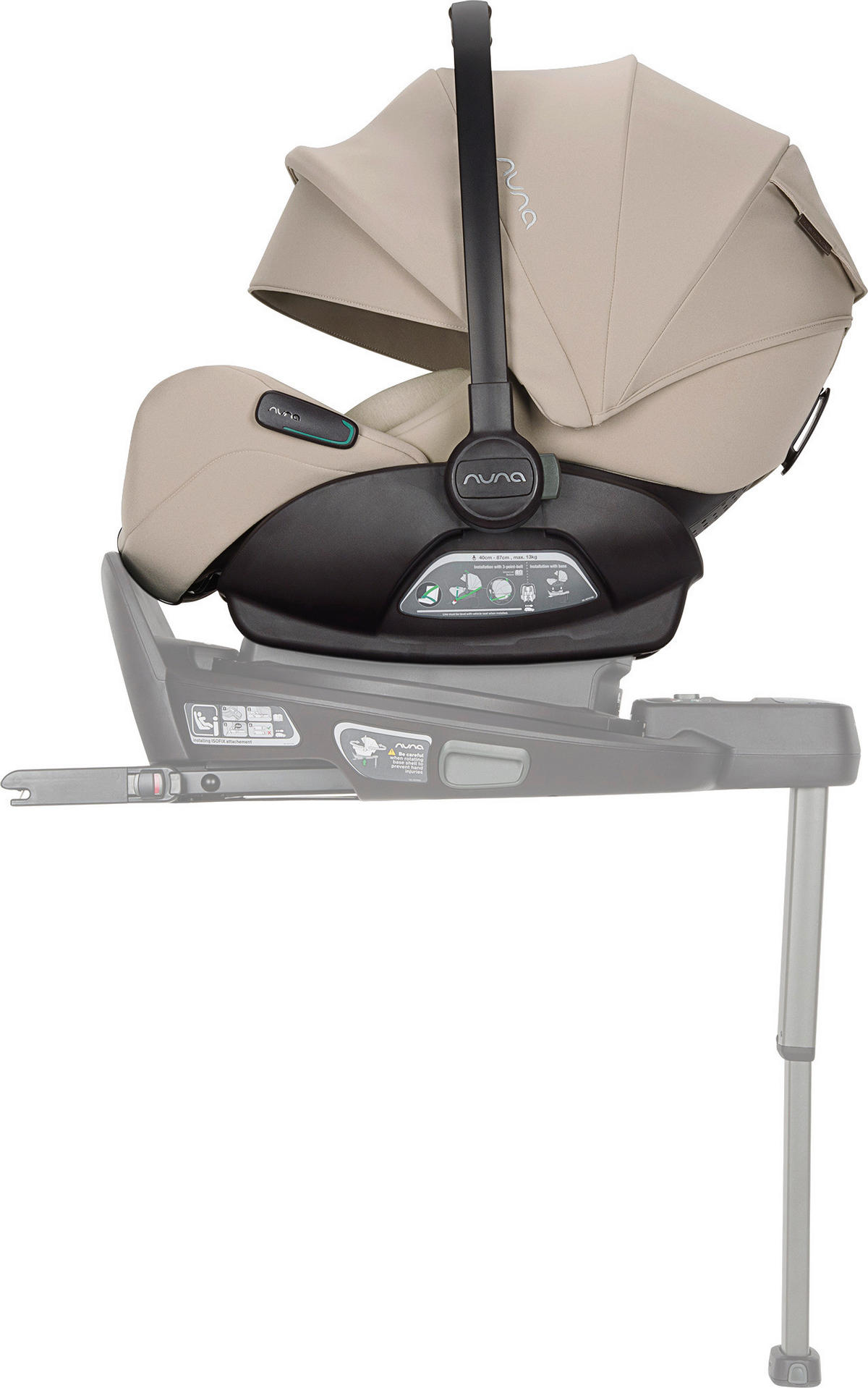 BABYSCHALE Arra flex   - Beigebraun, Basics, Kunststoff/Textil (70/43/58cm) - Nuna