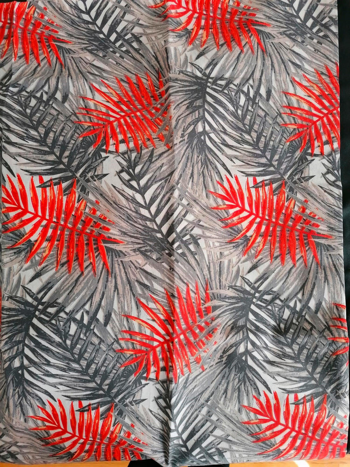 LIEGENAUFLAGE in Grau Blätter  - Grau, Basics, Textil (193/60/6cm) - Gardenson