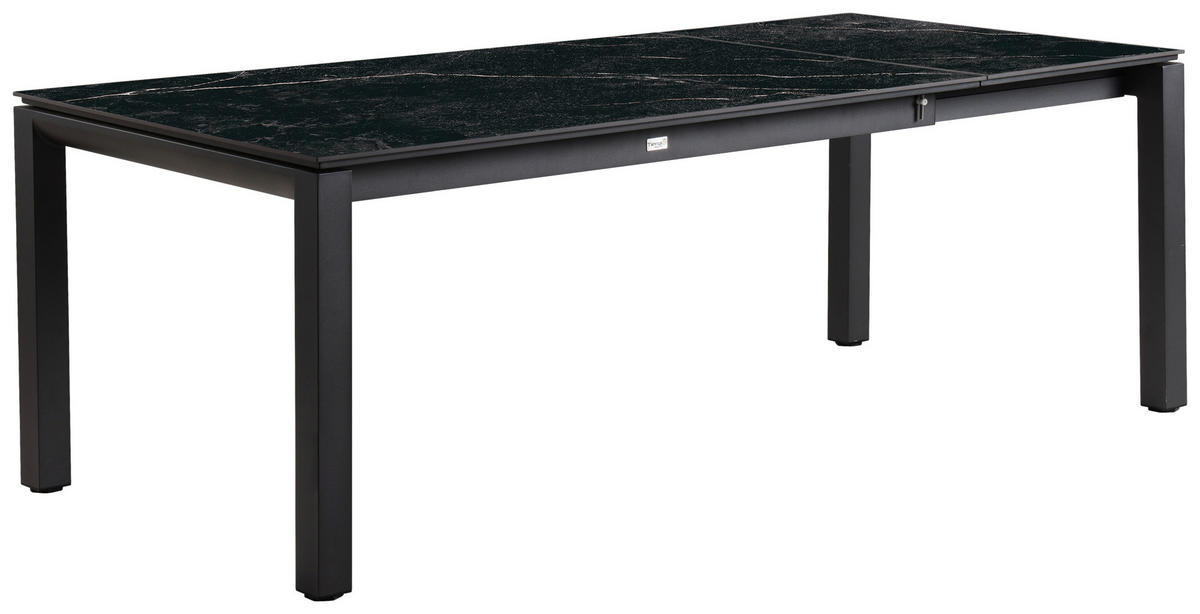 GARTENTISCH Metall, Kunststoff  - Anthrazit, Modern, Kunststoff/Metall (100/220cm) - Tierra Outdoor