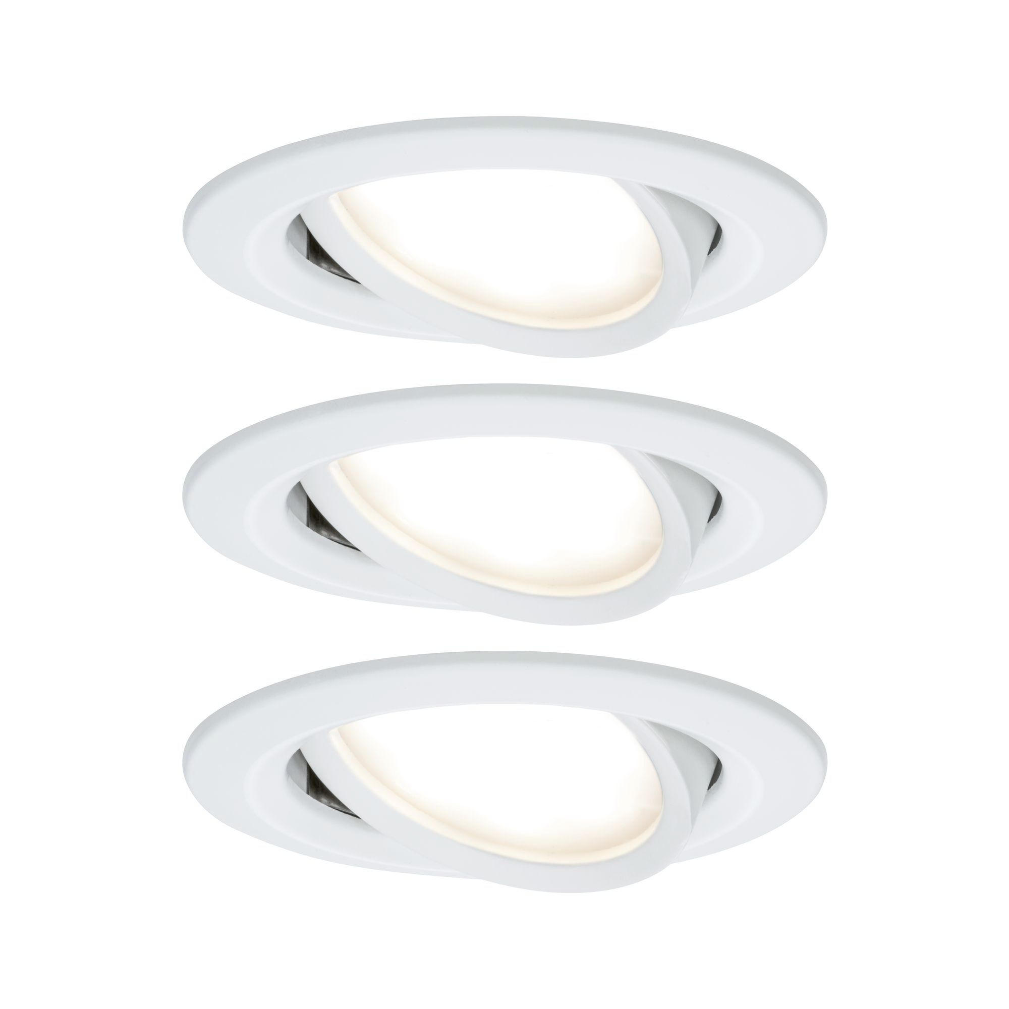 LED-DECKENLEUCHTE  - Alufarben/Weiß, Basics, Metall (8,4cm) - Paulmann