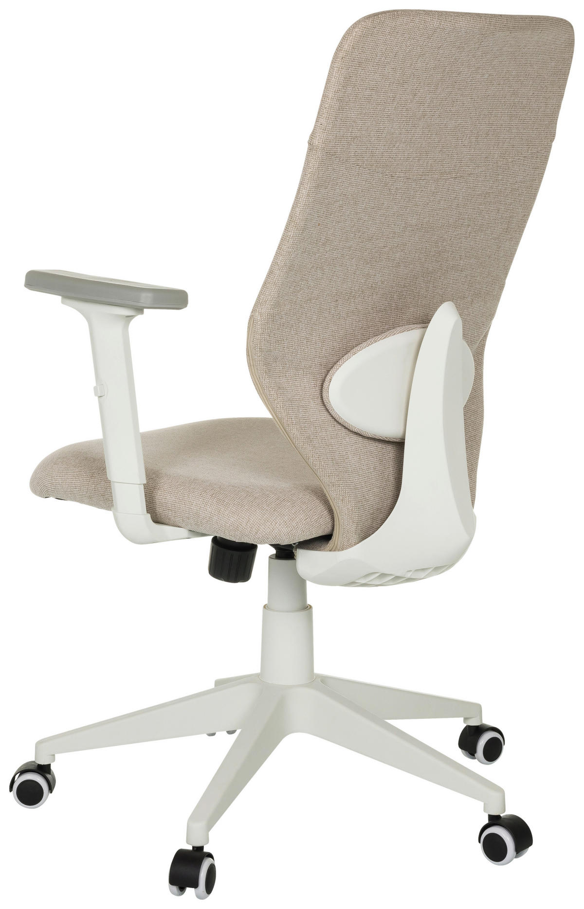 OTOČNÁ ŽIDLE, plochá tkanina, béžová - šedá/bílá, Moderní, textil/plast (70/115/70cm) - MID.YOU