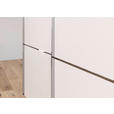 SCHWEBETÜRENSCHRANK 301/223/68 cm 3-türig Weiß  - Chromfarben/Weiß, KONVENTIONELL, Glas/Holzwerkstoff (301/223/68cm) - Novel