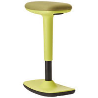 BÜROHOCKER Gelb, Schwarz  - Gelb/Schwarz, Basics, Kunststoff/Textil (44/25/50-75cm) - Dauphin