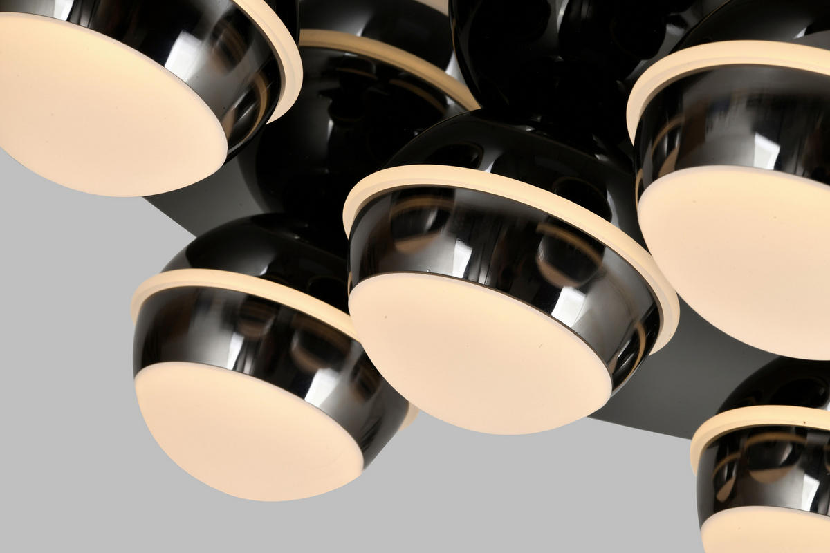 LED-DECKENLEUCHTE Biarritz 40/40/14 cm  - Sandfarben, Design, Kunststoff/Metall (40/40/14cm)