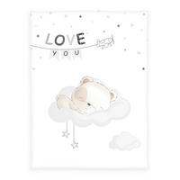 BABYDECKE Sleeping little bear 75/100 cm  - Multicolor/Weiß, Basics, Textil (75/100cm) - baby best
