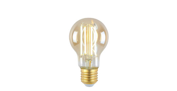 LED-LEUCHTMITTEL E27 4,9 W - Bernsteinfarben, LIFESTYLE, Glas/Metall (6/10,5cm) - Boxxx