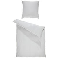 BETTWÄSCHE Satin 155/220 cm  - Silberfarben, KONVENTIONELL, Textil (155/220cm) - Bio:Vio
