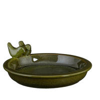 FÅGELBAD - mörkgrön, Basics, keramik (30/5cm)