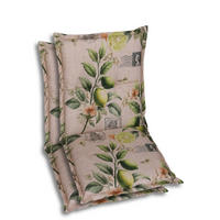 SESSELAUFLAGENSET in Gelb, Grün, Sandfarben Zitronen  - Sandfarben/Gelb, Basics, Textil (50/7/100cm)