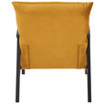 SESSEL in Mikrofaser Gelb  - Wengefarben/Gelb, Design, Holz/Textil (63/76/80cm) - Carryhome