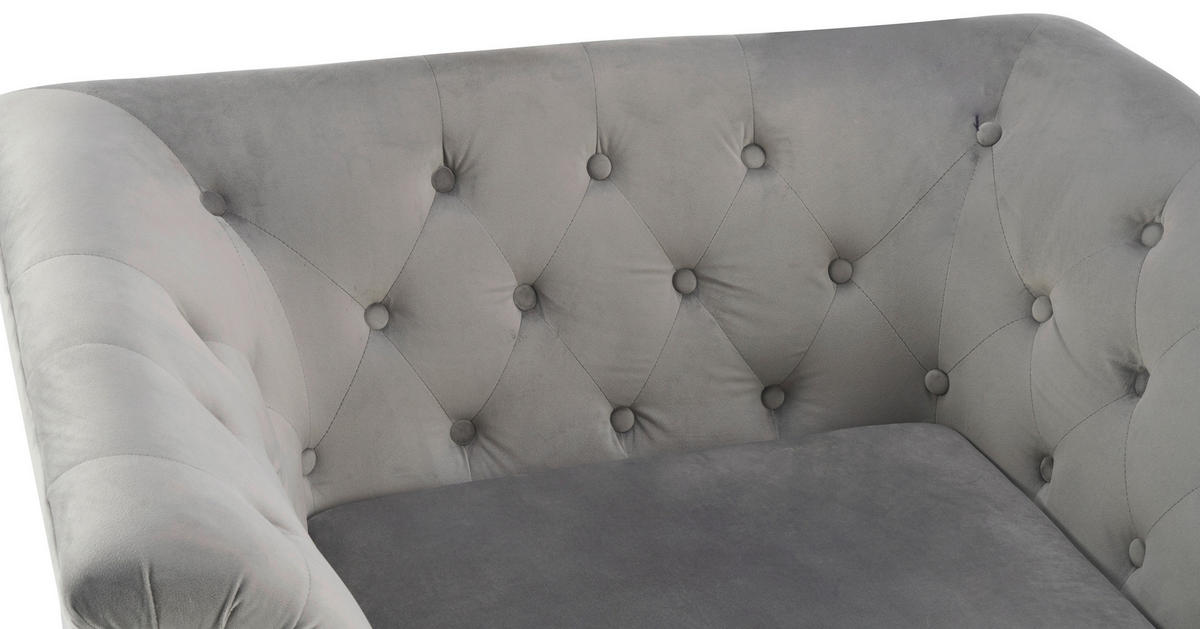 XXL-SESSEL - Goldfarben/Grau, KONVENTIONELL, Textil/Metall (109/80/79cm) - Carryhome