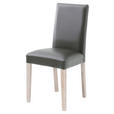 STUHL  in Lederlook Textil  - Grau/Sonoma Eiche, KONVENTIONELL, Holz/Textil (44/92/57cm) - Carryhome