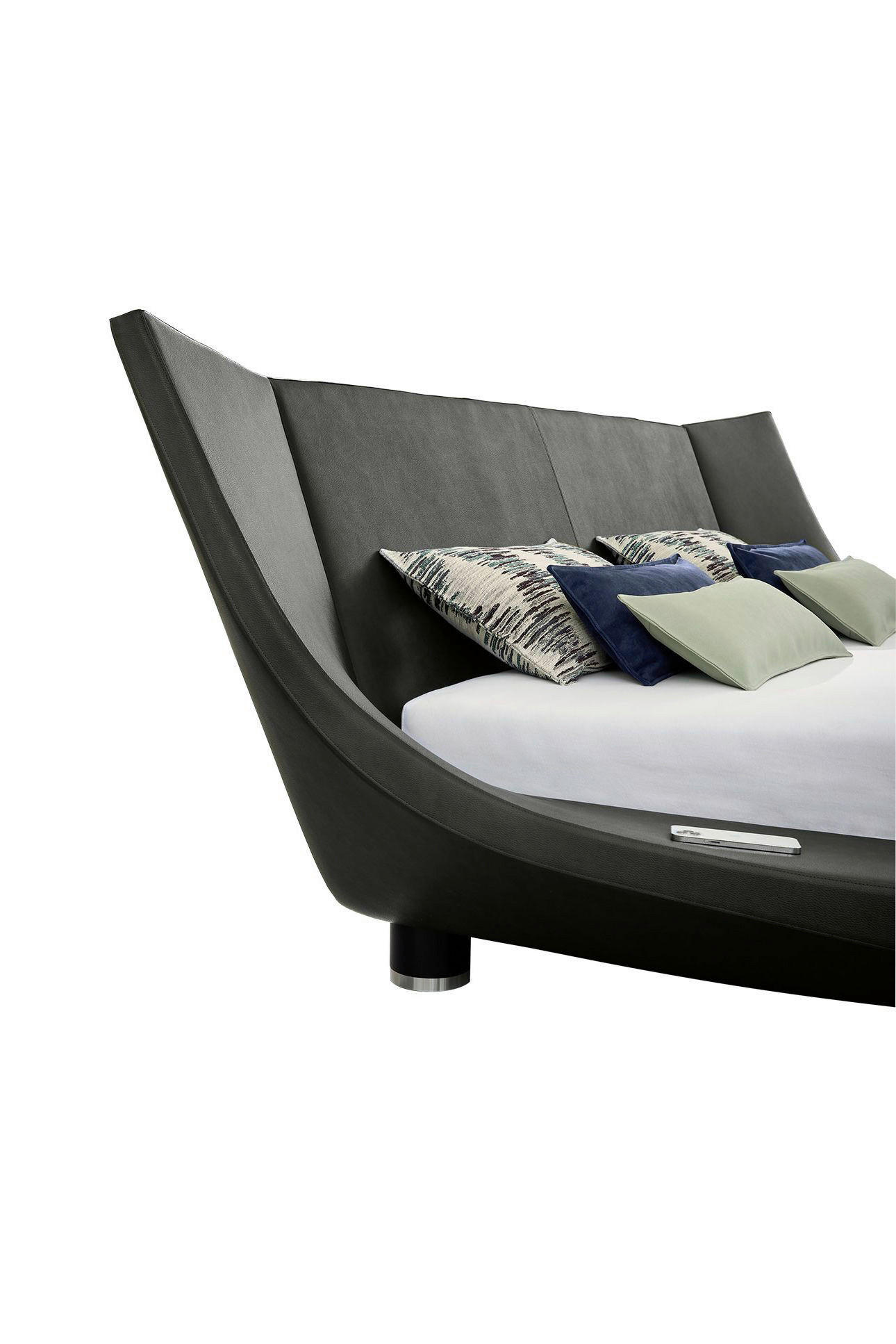 Thumbnail - RUF Betten Polsterbett, Anthrazit, Textil, 160x200 cm, Blauer Engel, Goldenes M, Made in Germany, Dgm, Oeko-Tex® Standar...