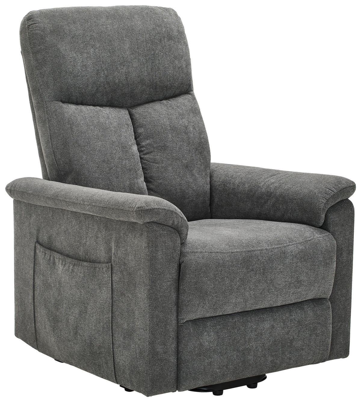 RELAXSESSEL Webstoff Relaxfunktion    - Schwarz/Grau, KONVENTIONELL, Kunststoff/Textil (78/110/93cm) - Cantus