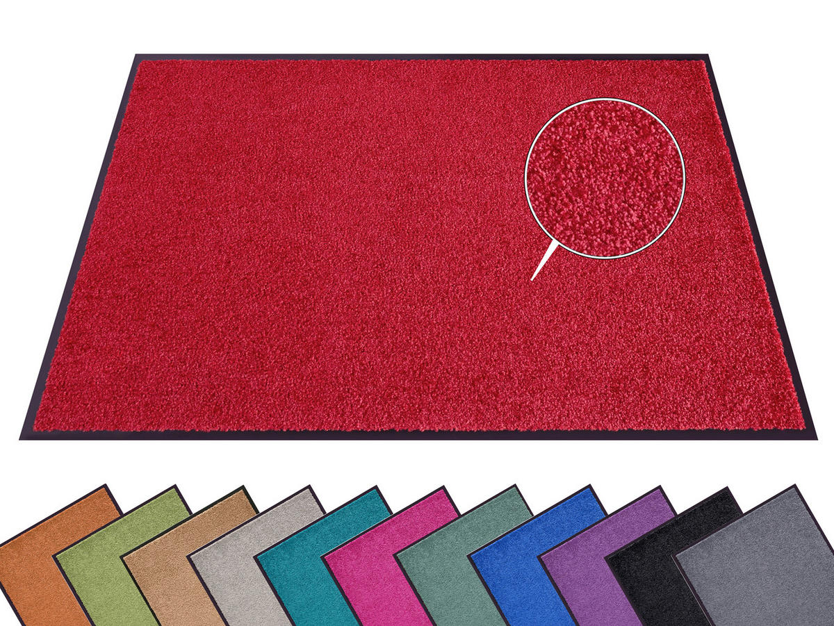 SCHMUTZFANGMATTE  40/60 cm  Rot  - Rot, Basics, Kunststoff/Textil (40/60cm)