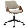 DREHSTUHL  in Leinenoptik Beige, Walnussfarben  - Beige/Walnussfarben, MODERN, Holz/Kunststoff (51/78/88/57cm) - MID.YOU