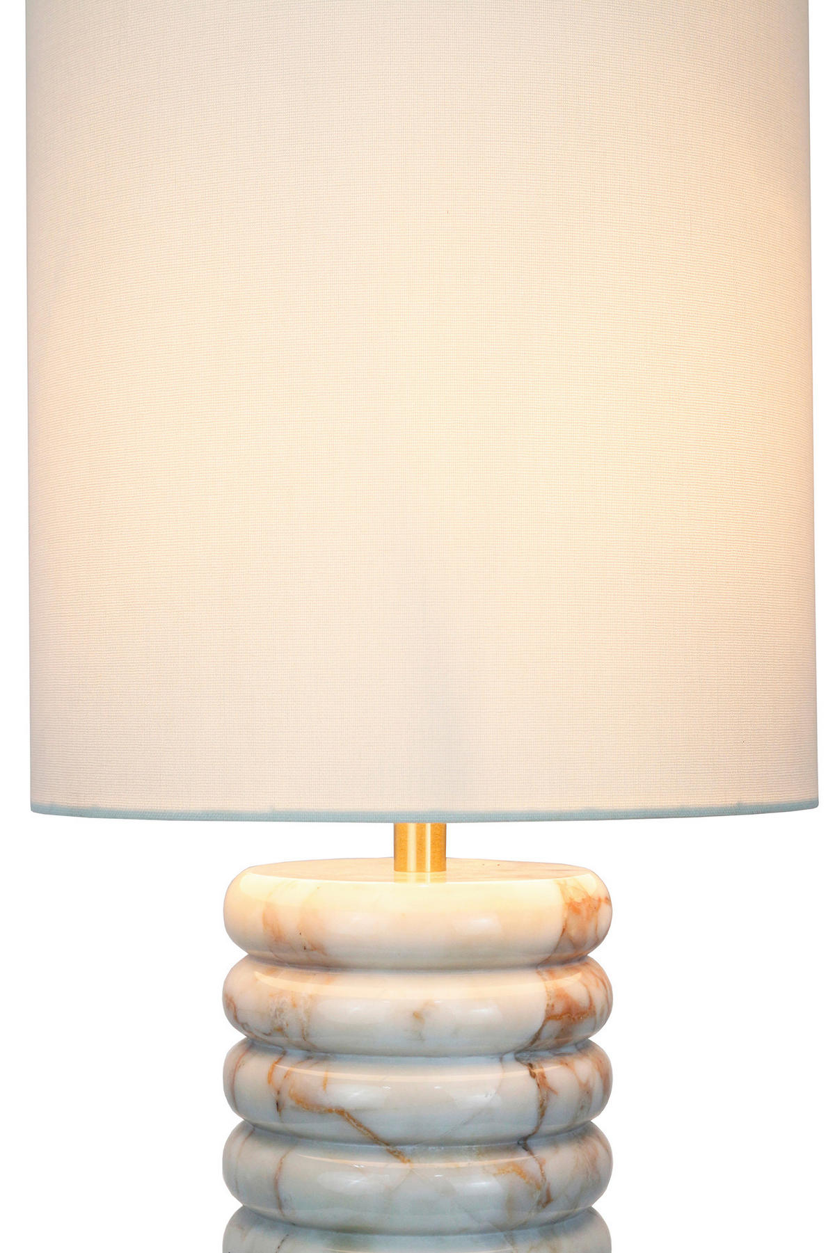 TISCHLEUCHTE 14/65/14 cm   - Beige, Design, Textil/Stein (14/65/14cm) - P & B