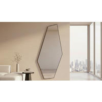 WANDSPIEGEL 78/165/2,5 cm    in Freiform  - Schwarz, Trend, Glas/Holzwerkstoff (78/165/2,5cm) - Landscape