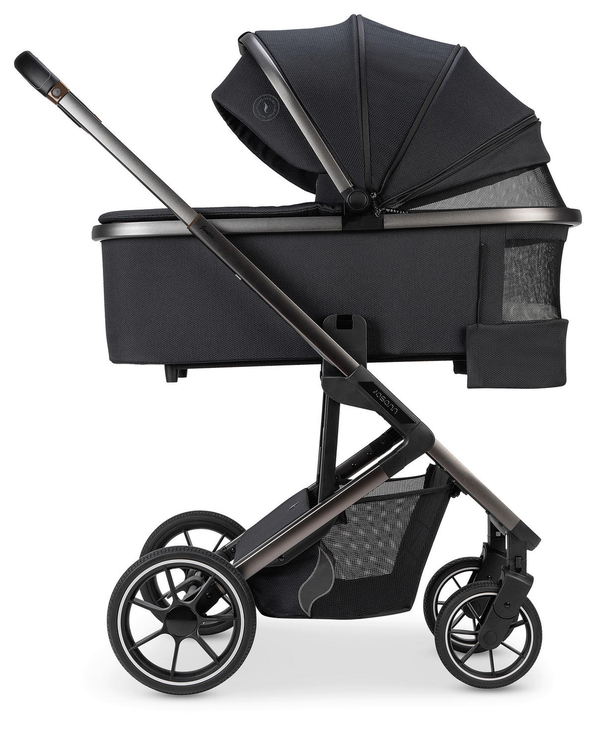 KOMBIKINDERWAGEN  Juntos  Coal  - Schwarz, Basics (84/97,5/53,5cm) - Osann