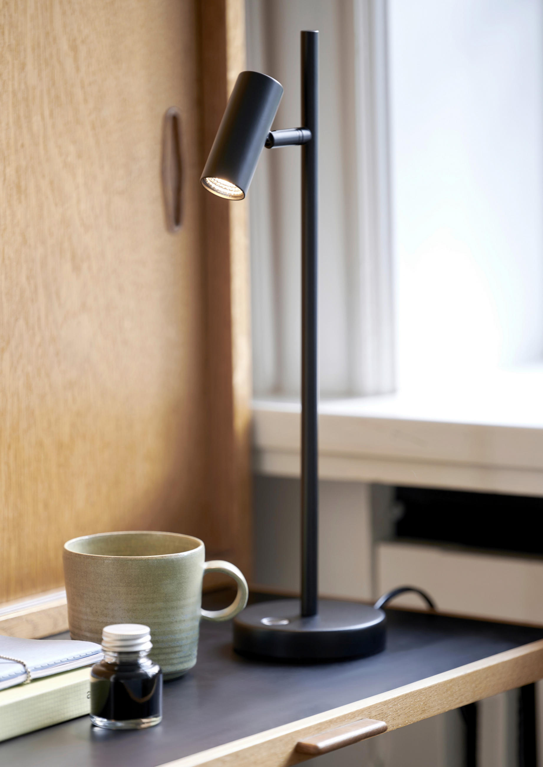 LED-TISCHLEUCHTE   - Schwarz, Design, Metall (40cm) - Nordlux