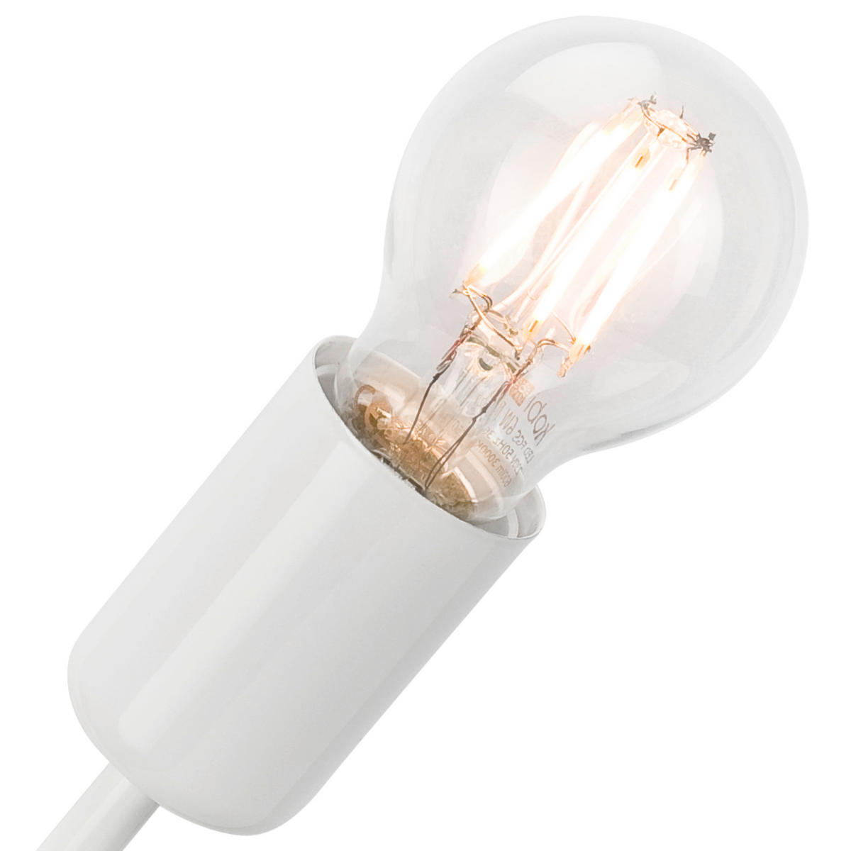 SCHREIBTISCHLEUCHTE CAMILLA 32/19 cm   - Weiß Hochglanz, KONVENTIONELL (32/19cm)