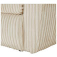 SCHLAFSOFA Cord, Plüsch Creme  - Creme/Schwarz, MODERN, Kunststoff/Textil (240/90/120cm) - Carryhome