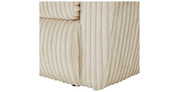 SCHLAFSOFA Cord, Plüsch Creme - Creme/Schwarz, MODERN, Kunststoff/Textil (240/90/120cm) - Carryhome